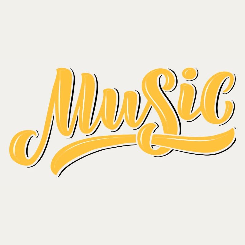 Conception musicale illustrative avec des tons chauds