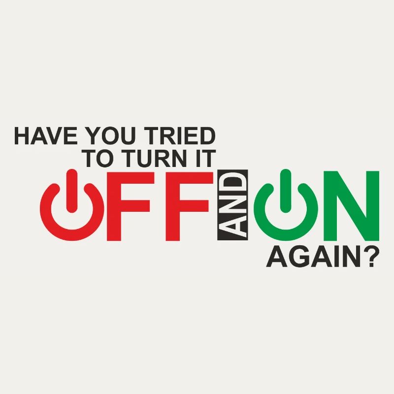 Vibrant Power Button Typography Design