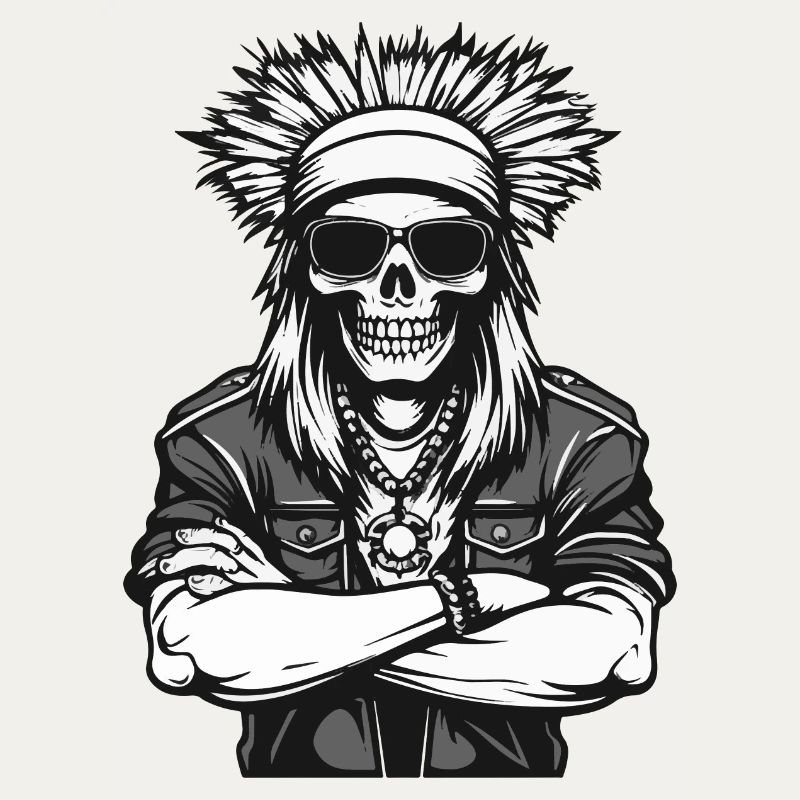 indianer apache skull