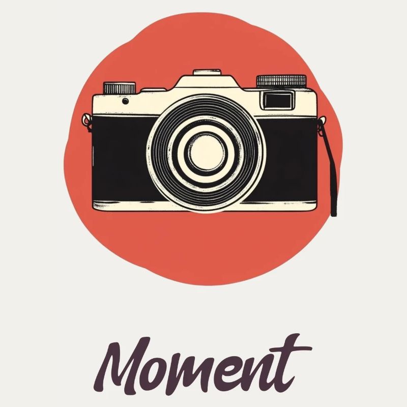 Minimalist Camera Design Simple Modern Gift