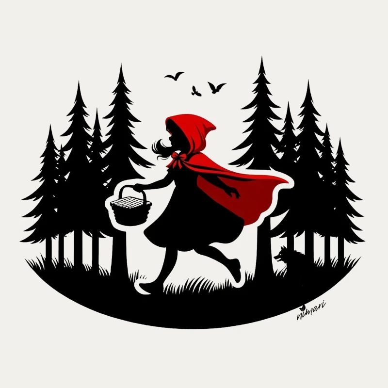 Wie ein Rotkäppchen durch den Wald, Achtung Wolf!