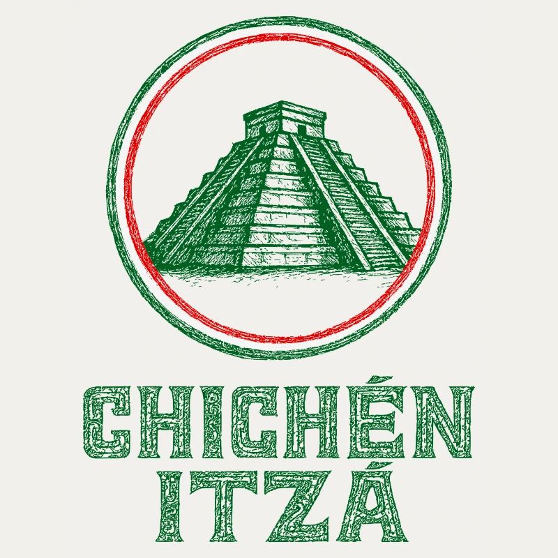 Chichen Itza Temple Flag Mexico