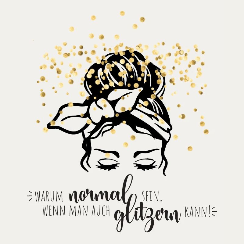 Glitter confetti saying