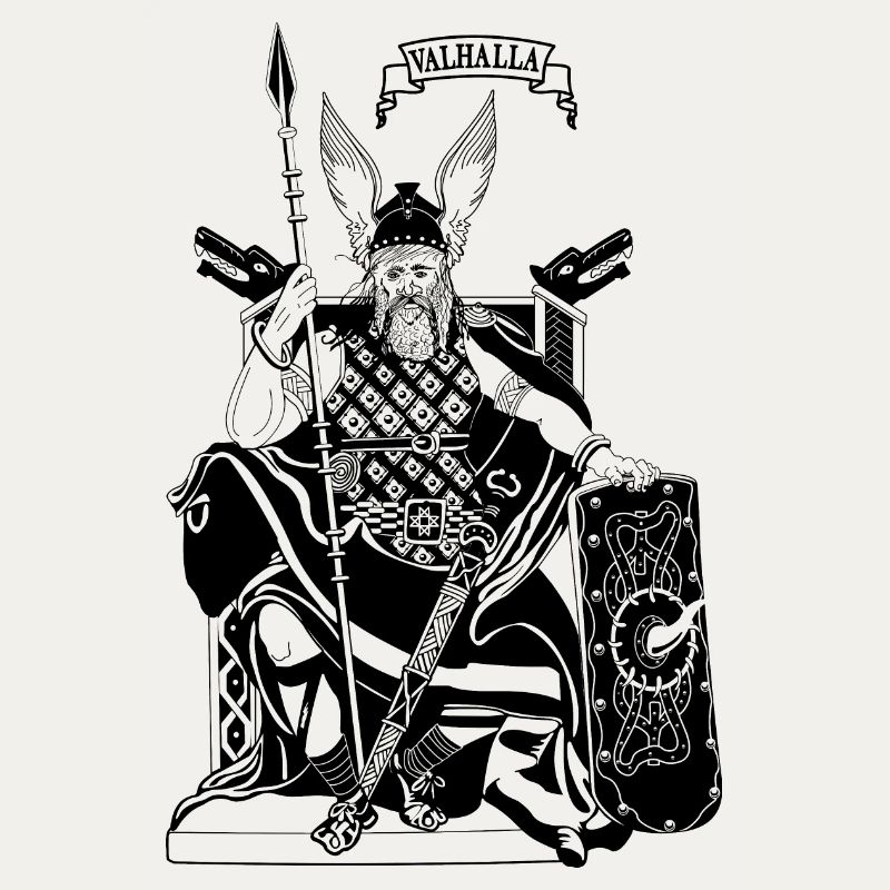 Odin sur le trône noir