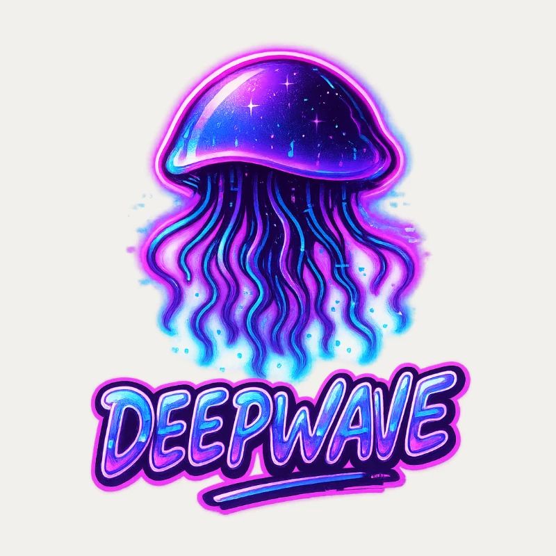 Conception de méduse néon Deepwave