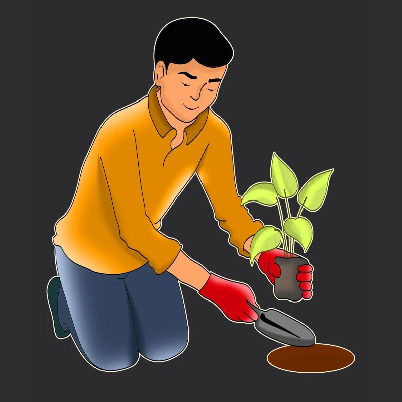 Gartenarbeit