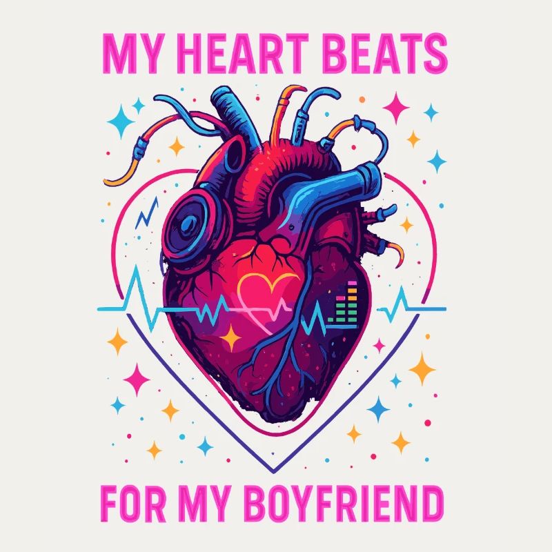 herz spruch freund, neon liebe anatomie