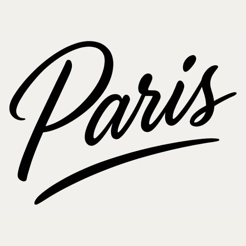 Pariser Script-Schriftzug