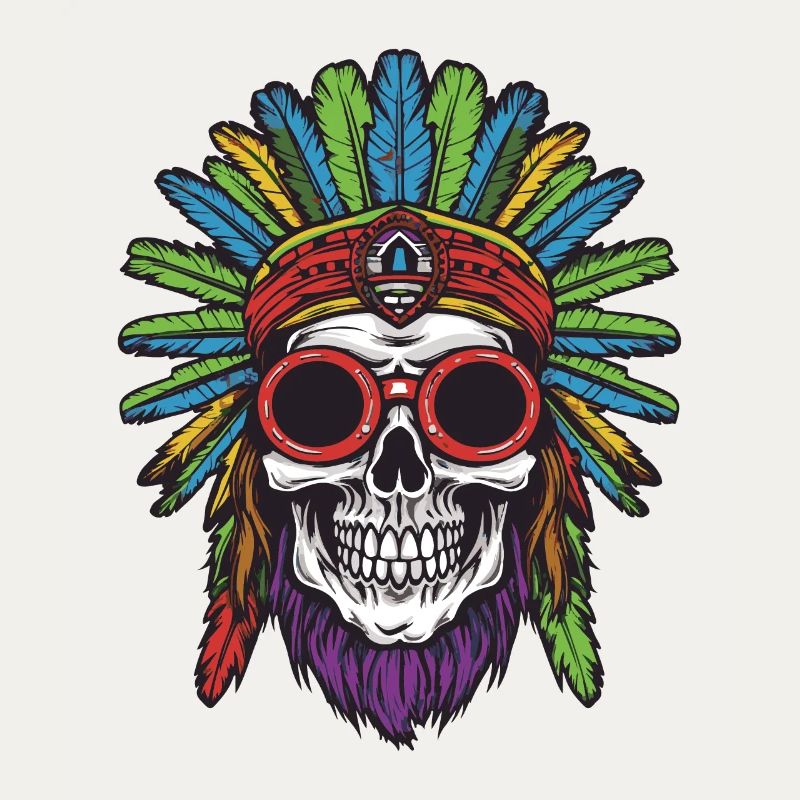 Crâne Apache Indien