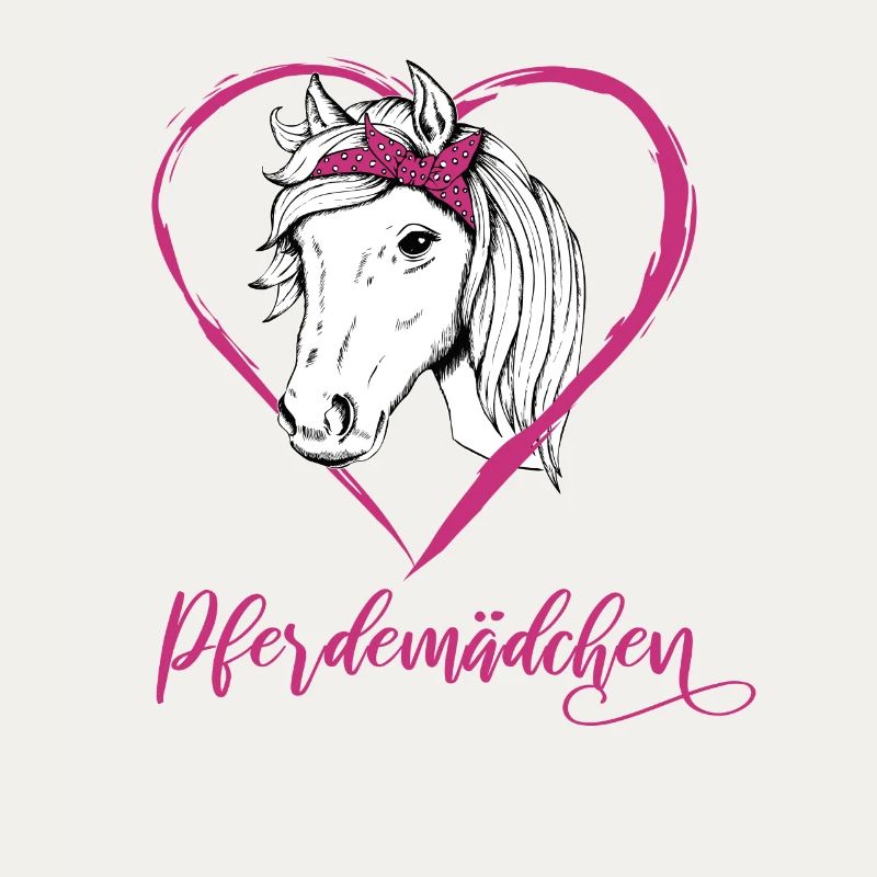 Pferdemädchen Reiten Pferde Herz Geschenk