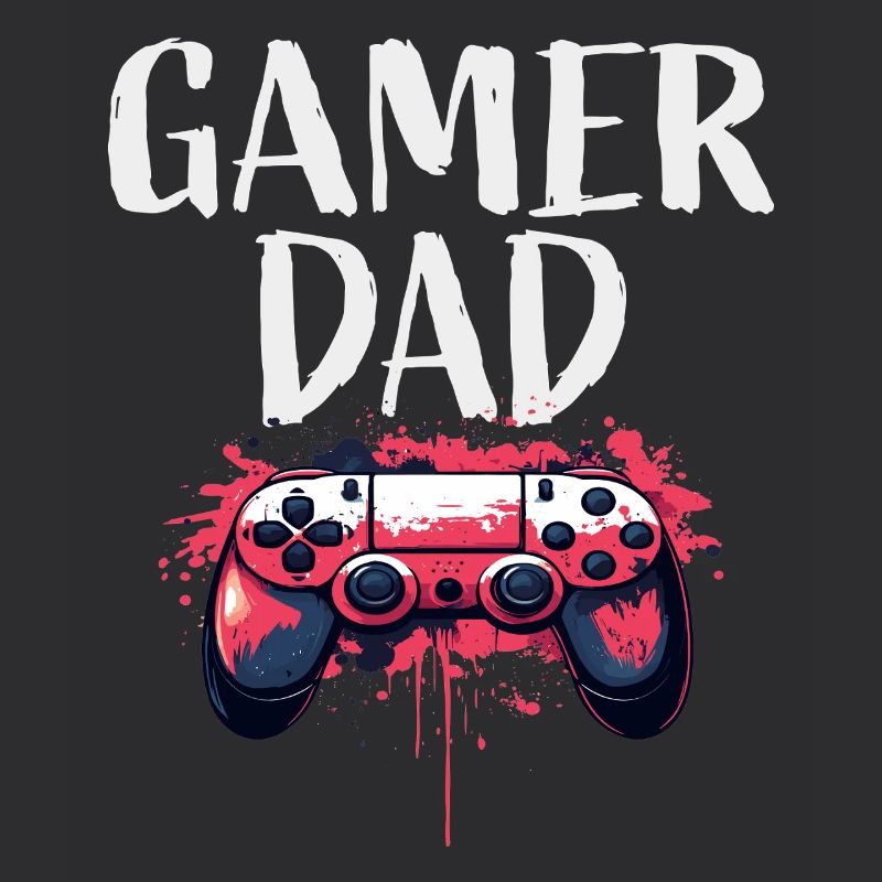 Gamer Dad Controller Kunst