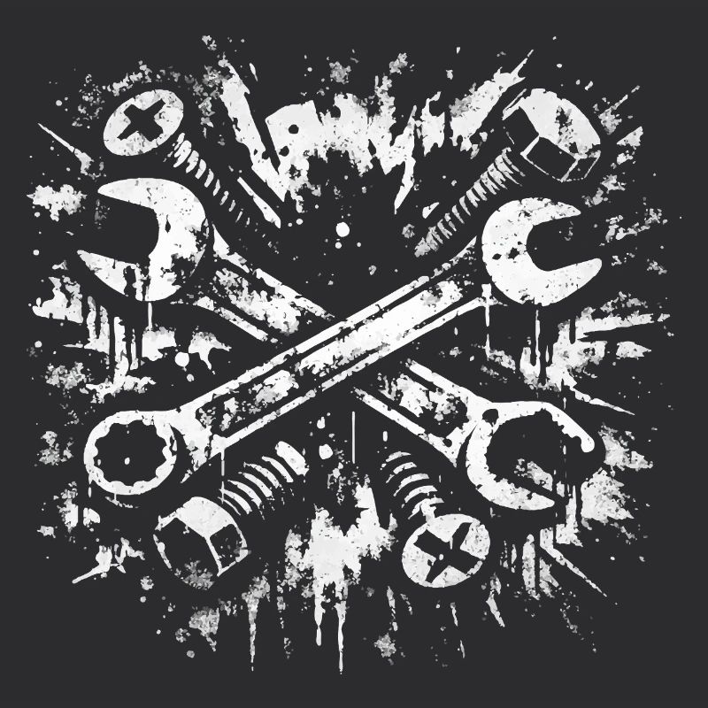 Conception de clé à molette Tool Grunge