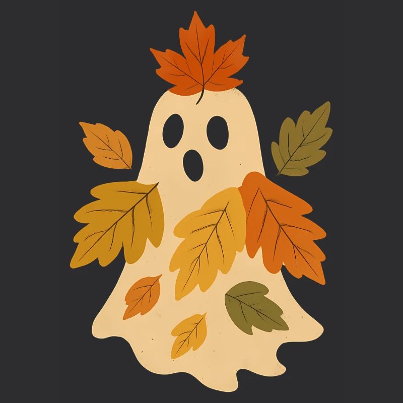 Herbstgeist mit Blättern