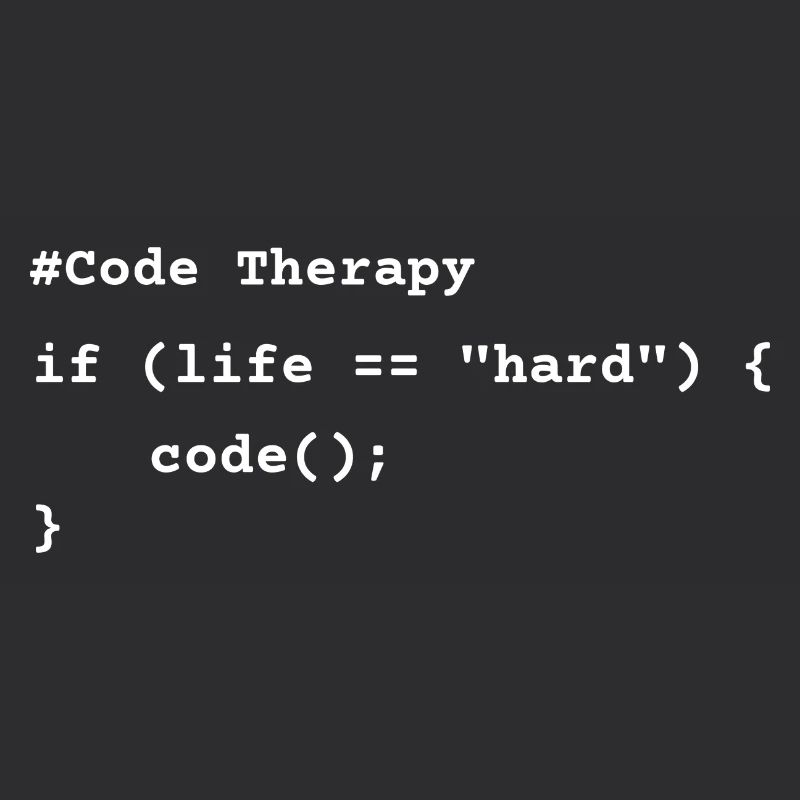 Code Therapy – Funny Programming T-Shirt