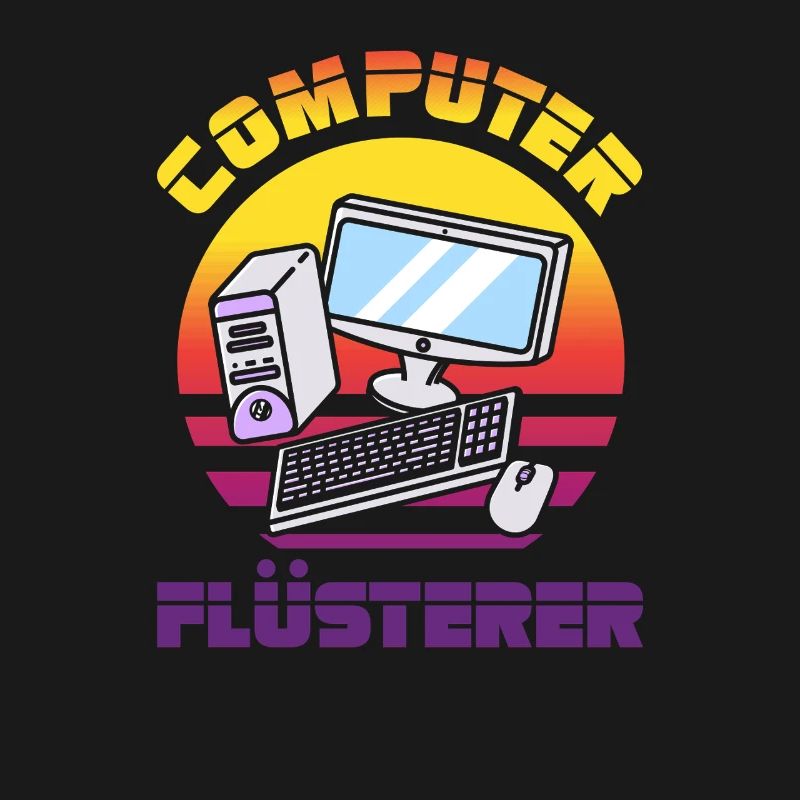 Computer Flüsterer Retro Pc Nerd It Admin Gamer