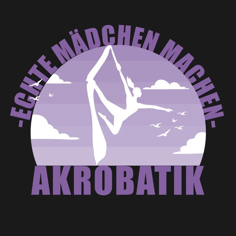 Echte Mädchen machen Akrobatik! Geschenk