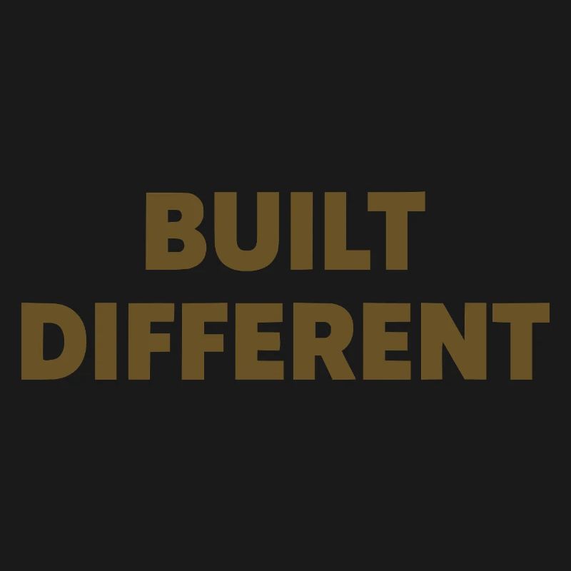 Typographie d’affirmation différente construite