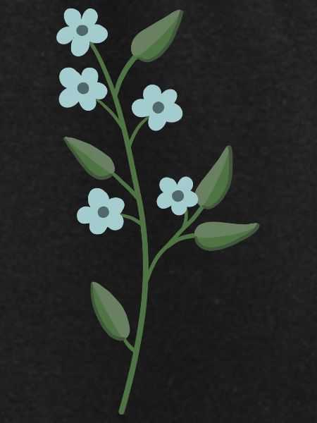 Flower light blue
