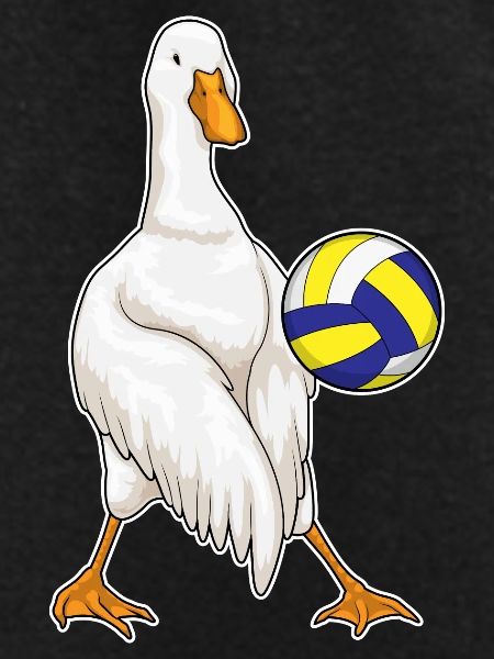 Duck Volleyball Player Volleyball