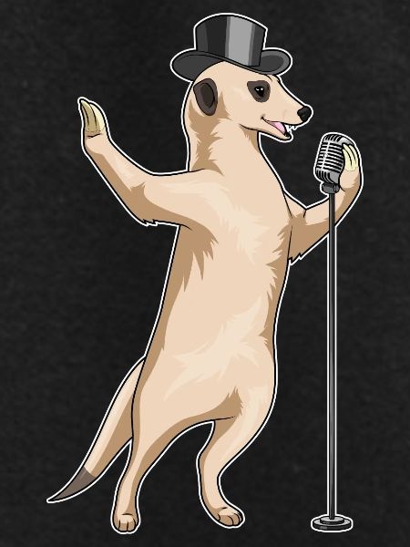 Meerkat Singer Microphone Singing