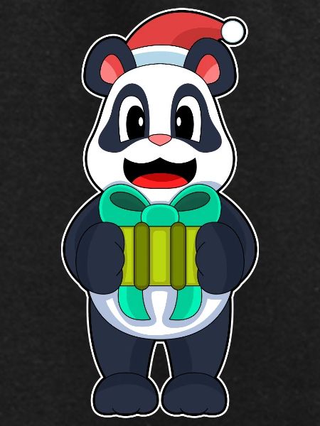 Panda Christmas Santa Hat