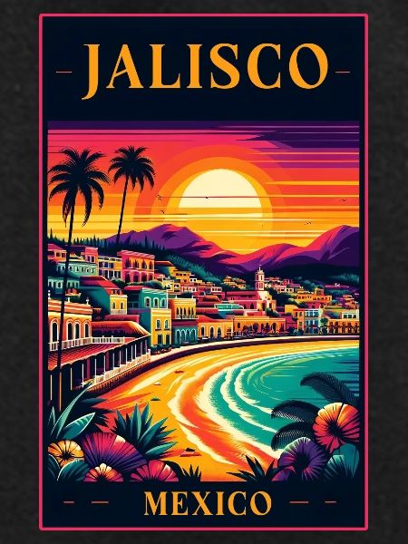 Jalisco Mexico sunset design