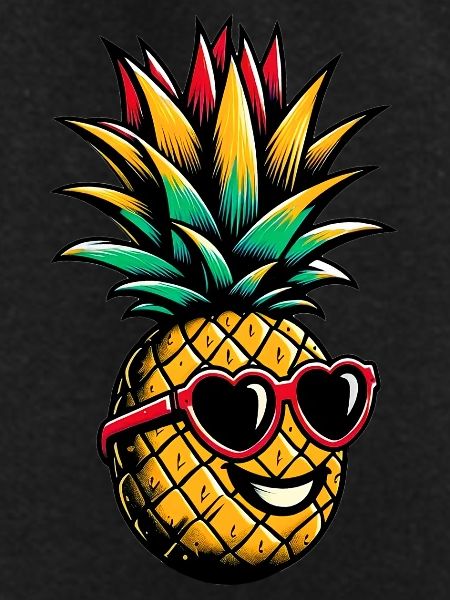 Pineapple with Sunglasses