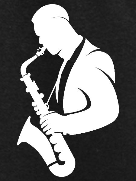 Saxophone Player Drawing