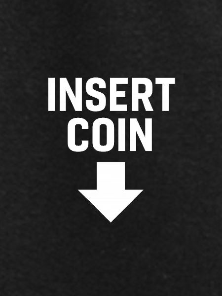 Retro Crypto Coin Illustration