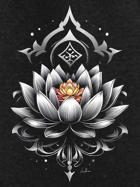 Lotus Metallic Mandala