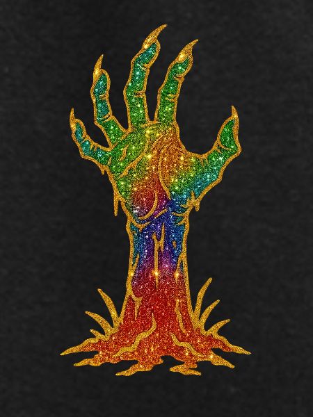 Rainbow Glitter Hand Awakening