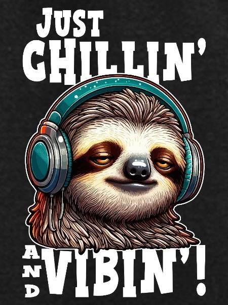 Sloth Chill Vibin graphic