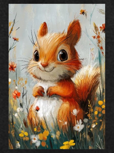 Illustration of a squirrel