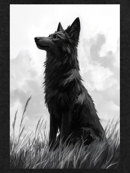 Illustration of a wolf