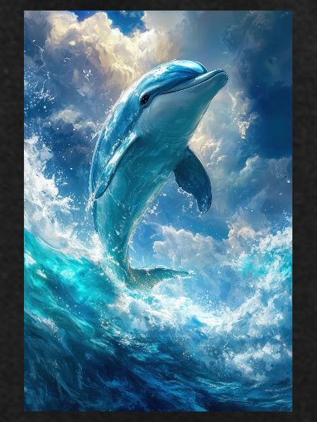 Illustration of a dolphin