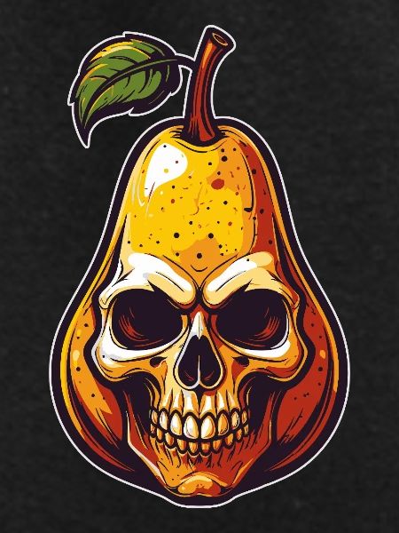 Pears Skull Comic Style