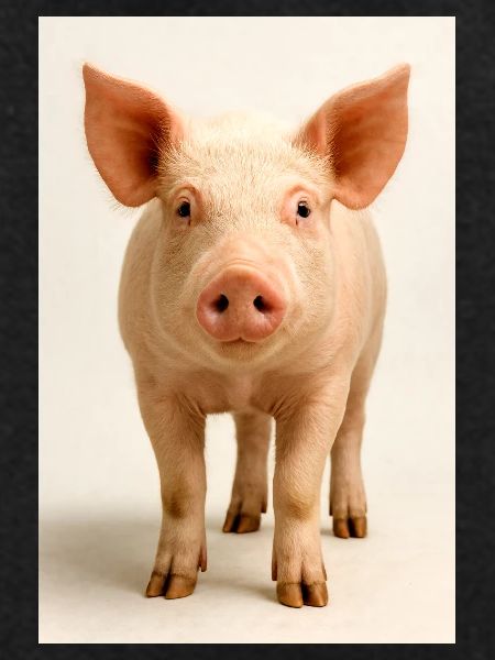 Pig Close Up Charm