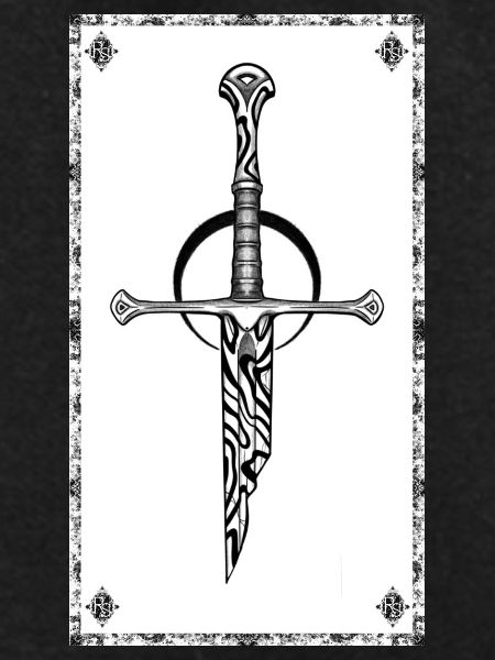 Gothic Zebra Sword
