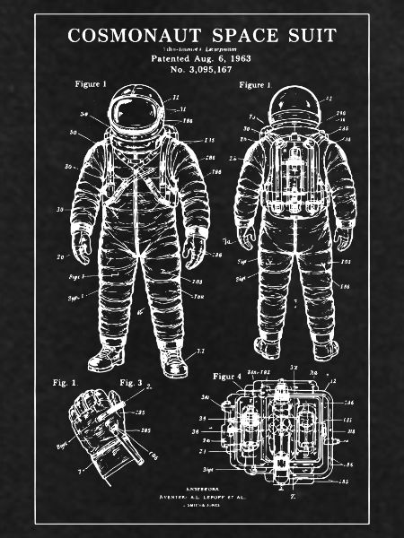 Cosmonaut Space Suit Blueprint