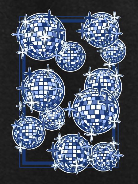 Mirrorballs in blue