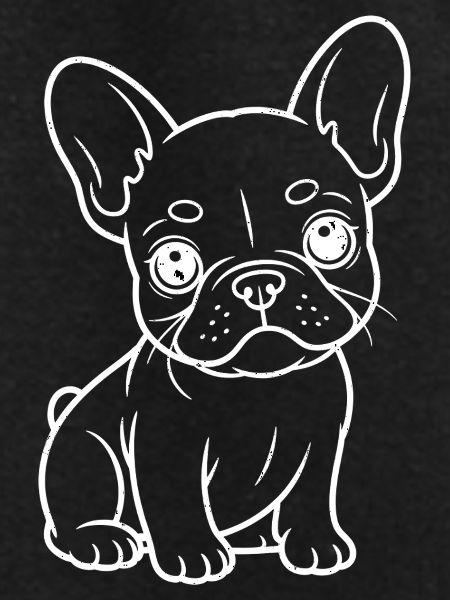 French Bulldog Line Drawing