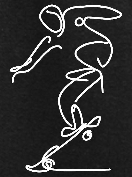 Skateboarder Drawing