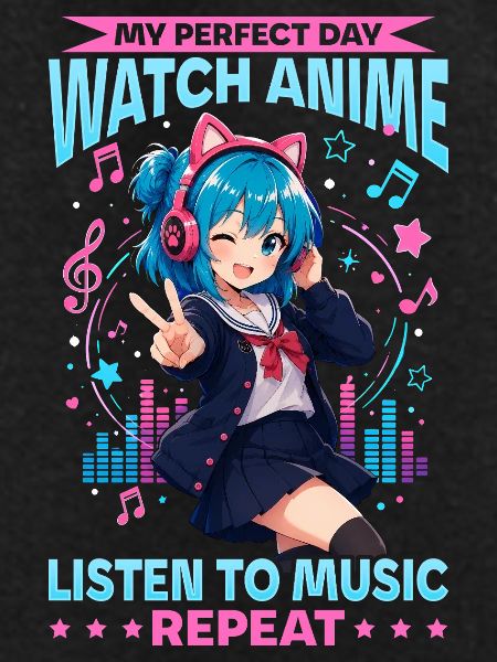Anime and Music Chibi