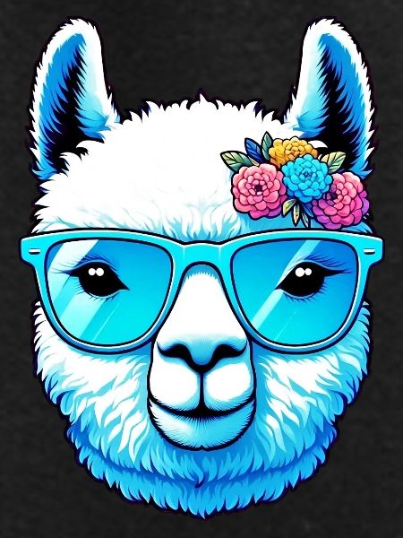 Alpaca with Sunglasses