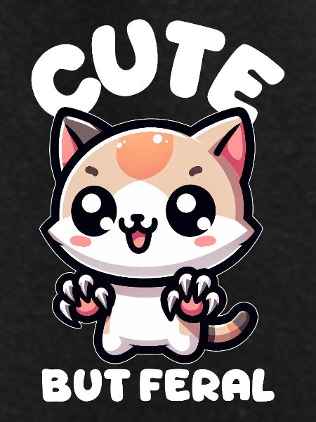 Cute but wild cat