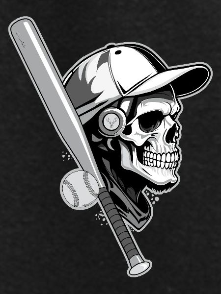 BASEBALL SKULL