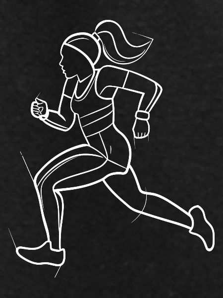 Runner Line Art