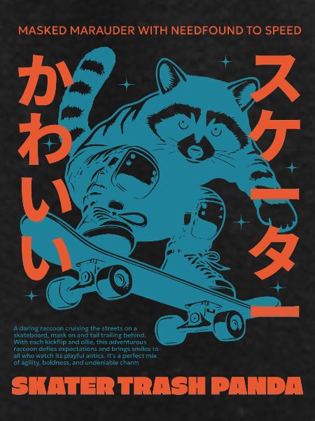 SKATER TRASH PANDA