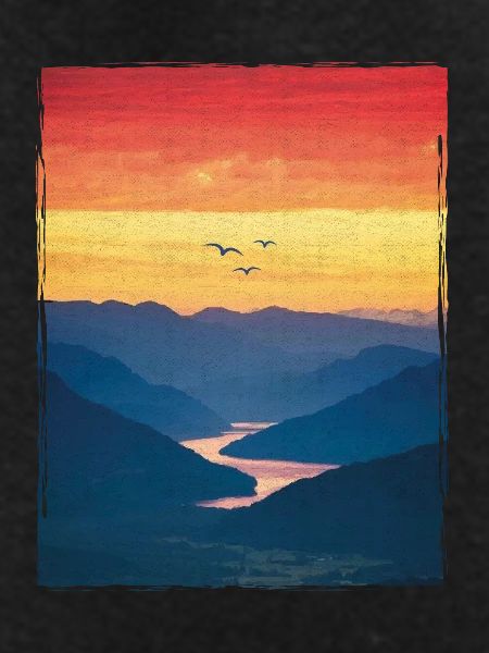 Landscape / Mountains / Sunset / Romantic