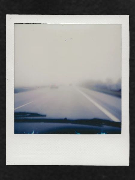 Foggy highway